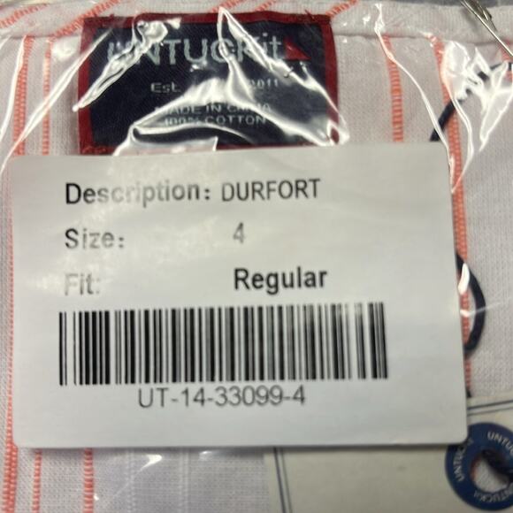 UNTUCKit Women's Durfort Pullover Tunic Pink and White Stripe Size 4 NWT - Picture 7 of 8